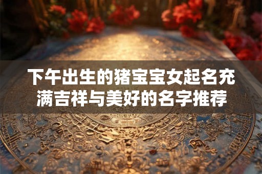 下午出生的猪宝宝女起名充满吉祥与美好的名字推荐 下午出生的猪宝宝女起名充满吉祥与美好的名字推荐