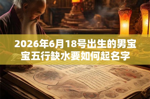 2026年6月18号出生的男宝宝五行缺水要如何起名字