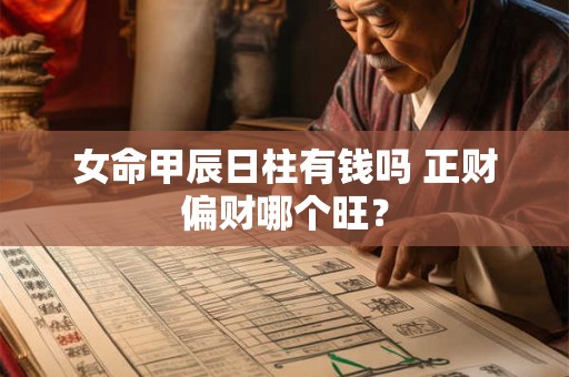 女命甲辰日柱有钱吗 正财偏财哪个旺？