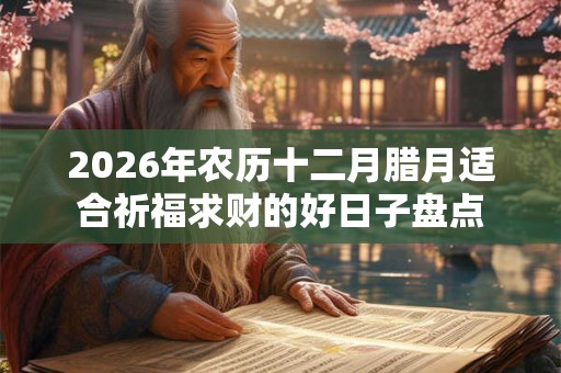 2026年农历十二月腊月适合祈福求财的好日子盘点 2026年农历十二月腊月适合祈福求财的好日子盘点