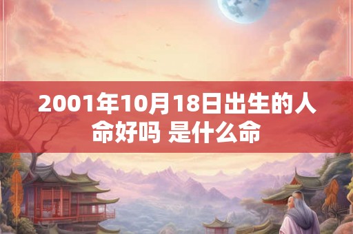 2001年10月18日出生的人命好吗 是什么命