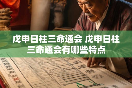 戊申日柱三命通会 戊申日柱三命通会有哪些特点