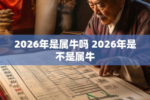 2026年是属牛吗 2026年是不是属牛
