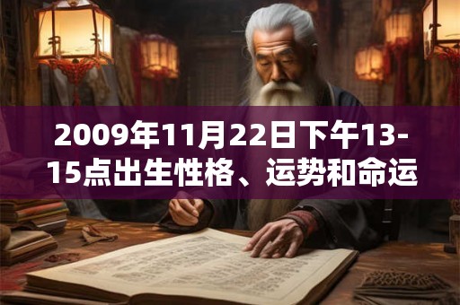 2009年11月22日下午13-15点出生性格、运势和命运