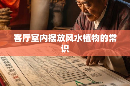 客厅室内摆放风水植物的常识