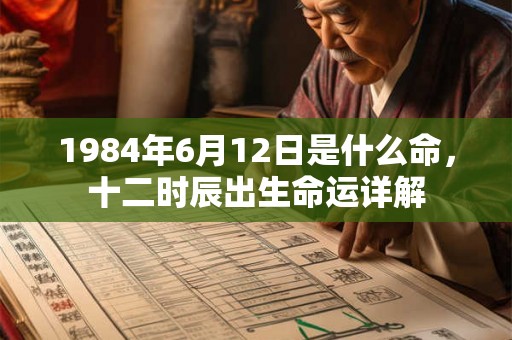 1984年6月12日是什么命,十二时辰出生命运详解 1984年6月12日是什么命,十二时辰出生命运详解