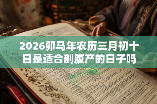 2026卯马年农历三月初十日是适合剖腹产的日子吗