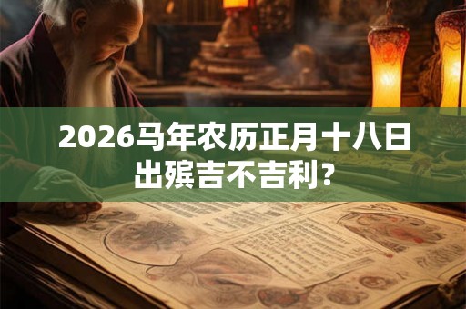 2026马年农历正月十八日出殡吉不吉利？