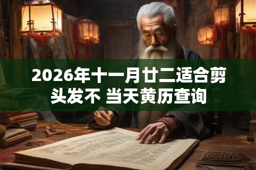 2026年十一月廿二适合剪头发不 当天黄历查询