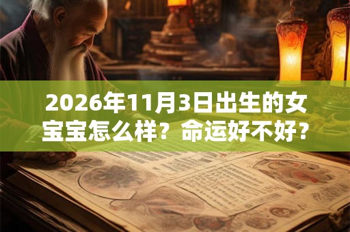 2026年11月3日出生的女宝宝怎么样？命运好不好？