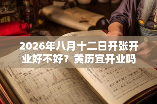 2026年八月十二日开张开业好不好？黄历宜开业吗