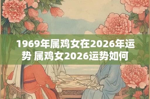 1969年属鸡女在2026年运势 属鸡女2026运势如何