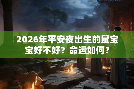 2026年平安夜出生的鼠宝宝好不好？命运如何？
