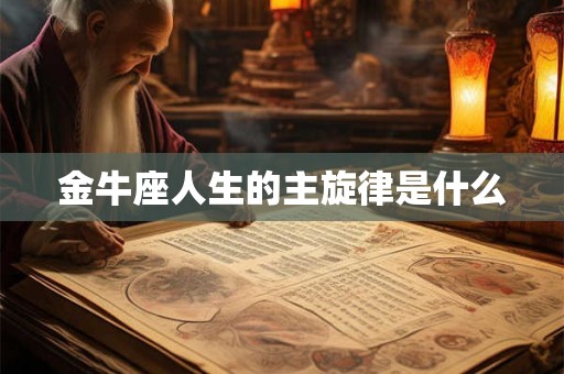 金牛座人生的主旋律是什么