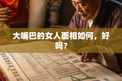 大嘴巴的女人面相如何，好吗？