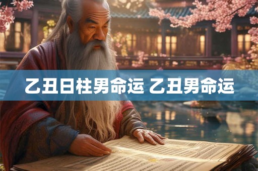 乙丑日柱男命运 乙丑男命运