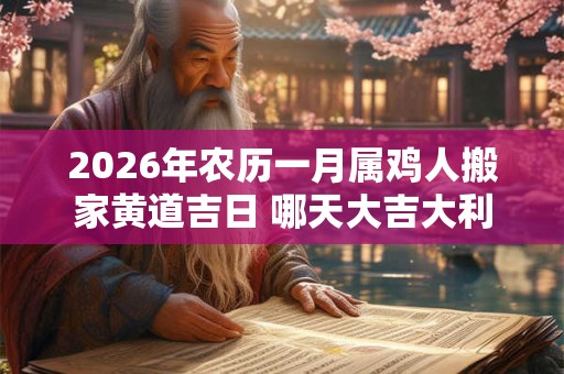 2026年农历一月属鸡人搬家黄道吉日 哪天大吉大利
