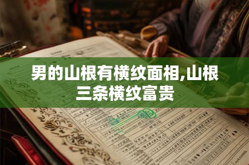 男的山根有横纹面相,山根三条横纹富贵