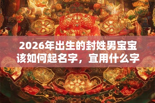 2026年出生的封姓男宝宝该如何起名字，宜用什么字。