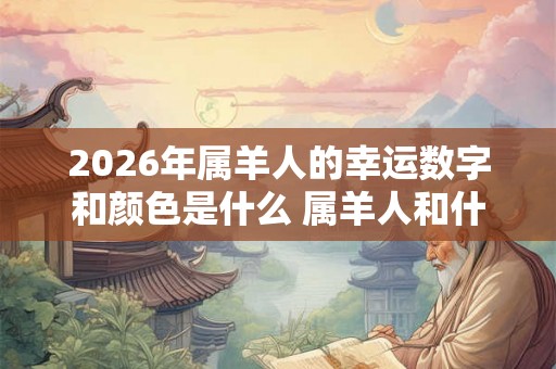 2026年属羊人的幸运数字和颜色是什么 属羊人和什么属相最配