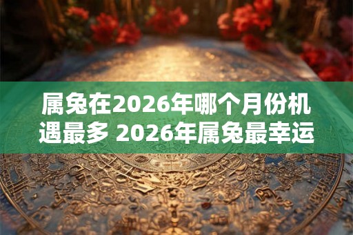 属兔在2026年哪个月份机遇最多 2026年属兔最幸运的月份是