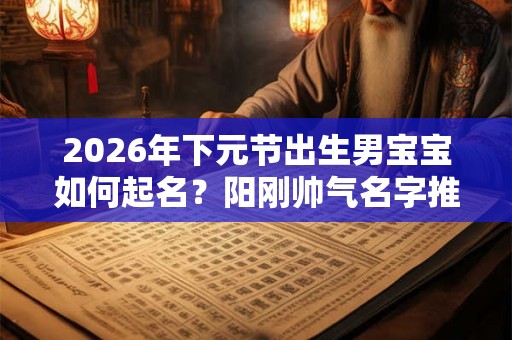 2026年下元节出生男宝宝如何起名？阳刚帅气名字推荐！
