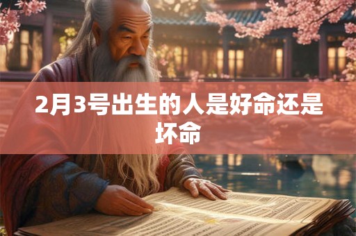 2月3号出生的人是好命还是坏命