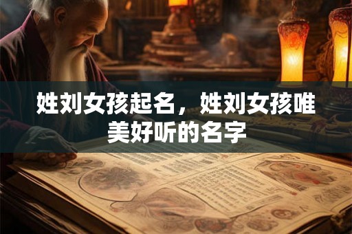 姓刘女孩起名，姓刘女孩唯美好听的名字