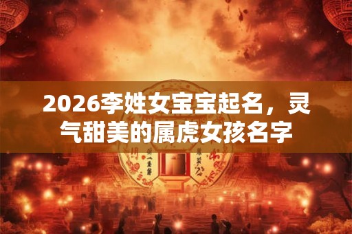 2026李姓女宝宝起名，灵气甜美的属虎女孩名字