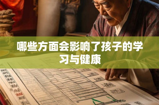 哪些方面会影响了孩子的学习与健康