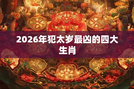 2026年犯太岁最凶的四大生肖