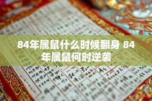 84年属鼠什么时候翻身 84年属鼠何时逆袭