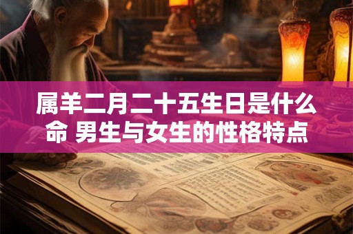 属羊二月二十五生日是什么命 男生与女生的性格特点