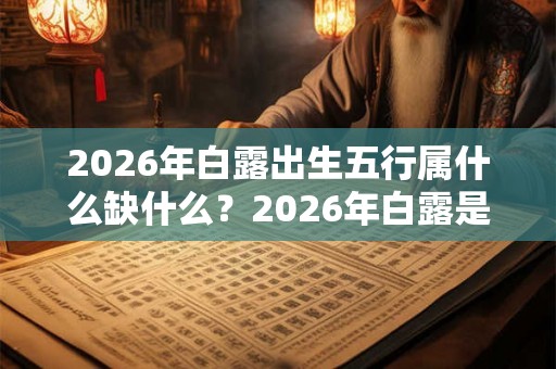 2026年白露出生五行属什么缺什么？2026年白露是几点几分？