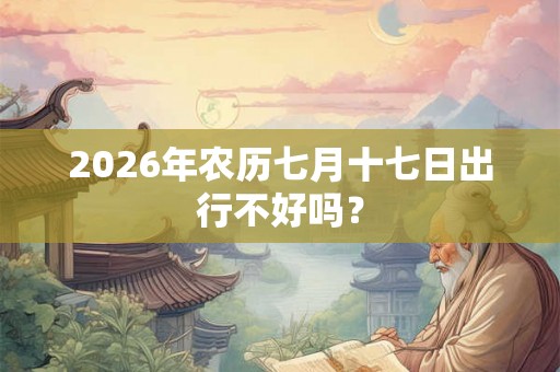 2026年农历七月十七日出行不好吗？