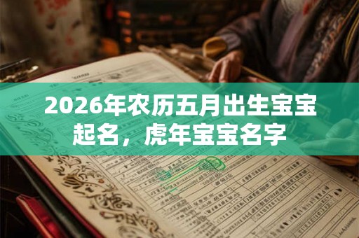 2026年农历五月出生宝宝起名,虎年宝宝名字 2026年农历五月出生宝宝起名,虎年宝宝名字