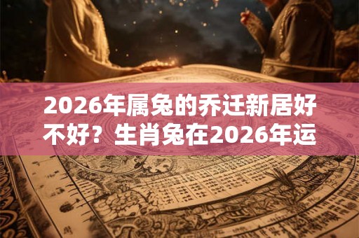 2026年属兔的乔迁新居好不好？生肖兔在2026年运势好吗？