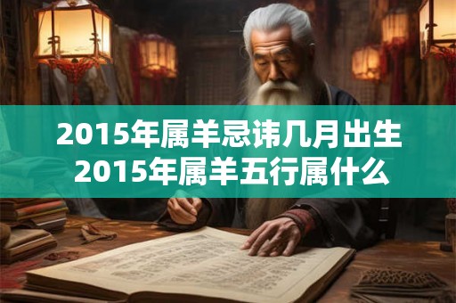 2015年属羊忌讳几月出生 2015年属羊五行属什么