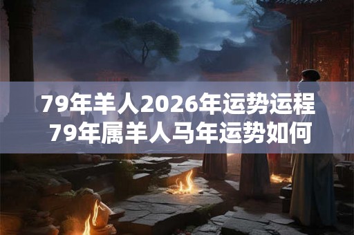 79年羊人2026年运势运程 79年属羊人马年运势如何