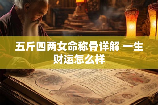 五斤四两女命称骨详解 一生财运怎么样