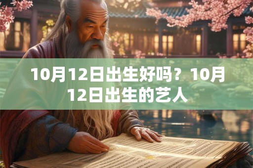 10月12日出生好吗？10月12日出生的艺人