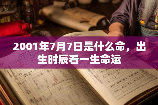 2001年7月7日是什么命,出生时辰看一生命运 2001年7月7日是什么命,出生时辰看一生命运