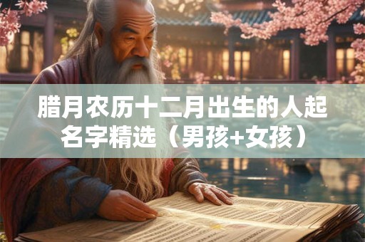 腊月农历十二月出生的人起名字精选（男孩+女孩）