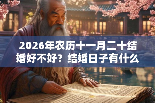 2026年农历十一月二十结婚好不好?结婚日子有什么讲究? 2026年农历十一月二十结婚好不好?结婚日子有什么讲究?
