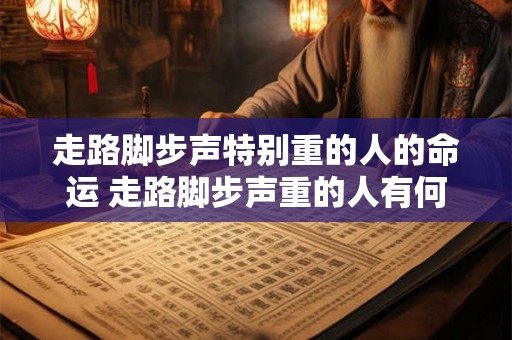 走路脚步声特别重的人的命运 走路脚步声重的人有何命运