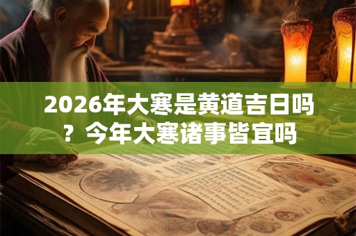 2026年大寒是黄道吉日吗？今年大寒诸事皆宜吗