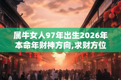 属牛女人97年出生2026年本命年财神方向,求财方位分析 属牛女人97年出生2026年本命年财神方向,求财方位分析