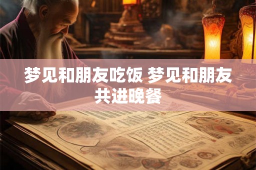 梦见和朋友吃饭 梦见和朋友共进晚餐