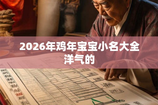 2026年鸡年宝宝小名大全洋气的
