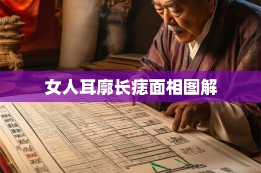 女人耳廓长痣面相图解